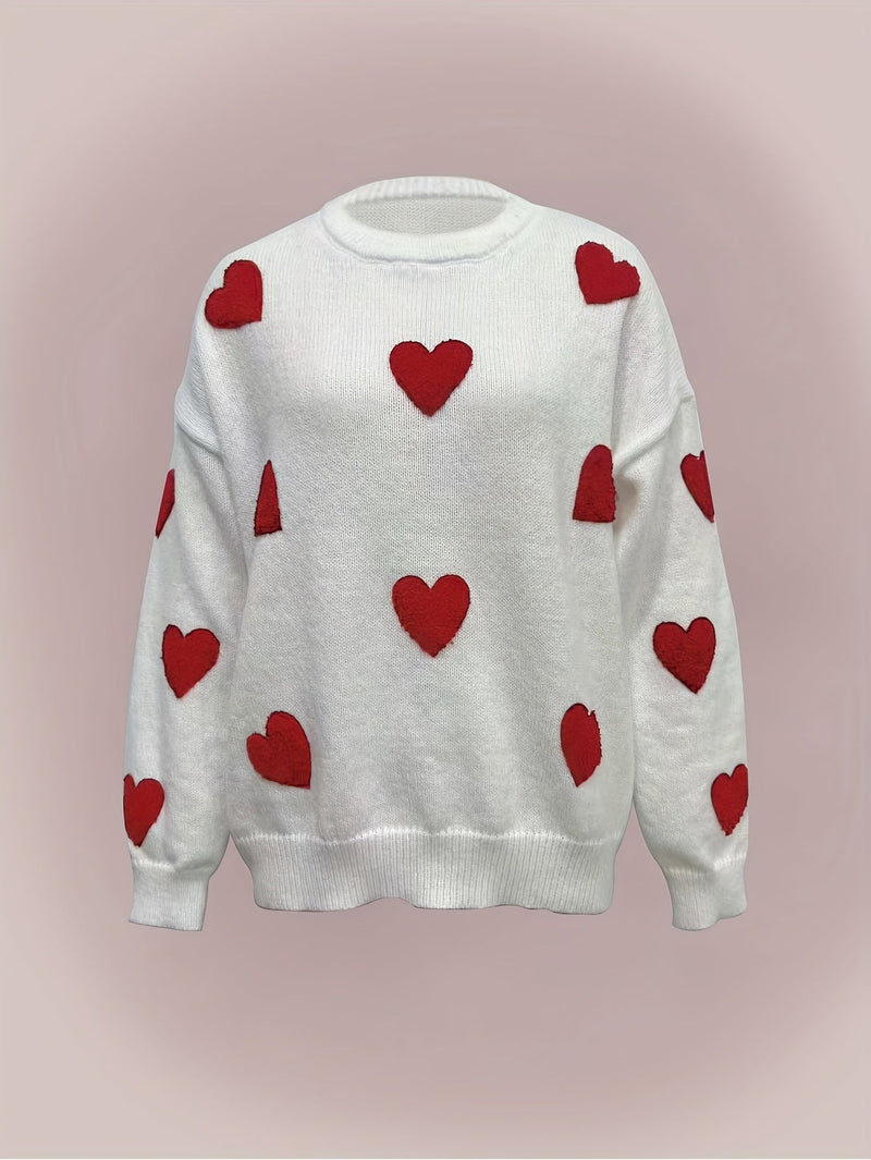 Cozy Heart Knit Sweater